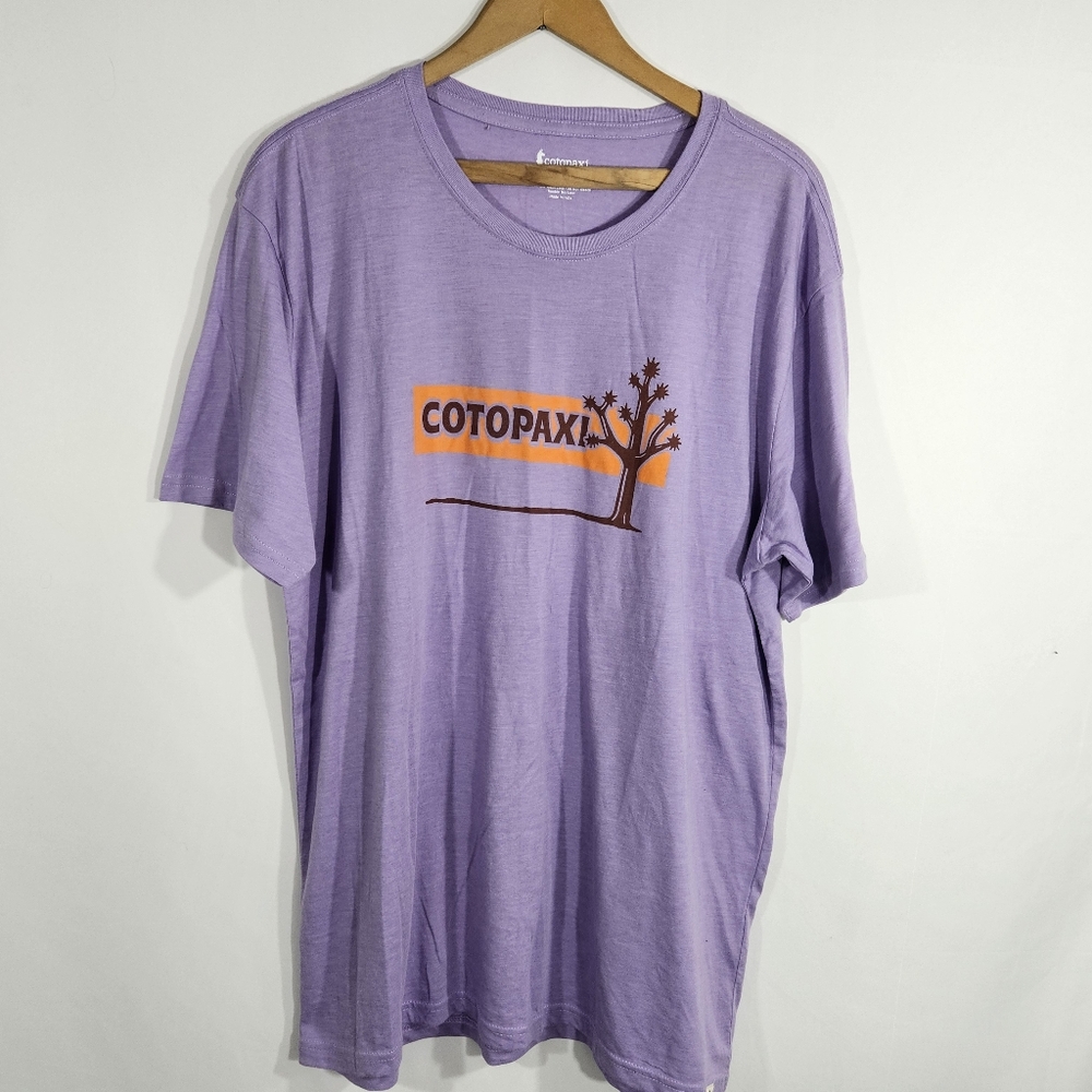 Cotopaxi Shirt Mens XL Hello Desert Organic T Shirt Purple